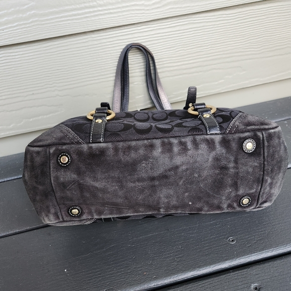 Vintage Coach Signature Jaquard Shoulder Bag - Picture 7 of 14